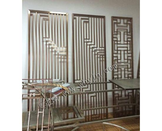不銹鋼屏風(fēng)制作現(xiàn)場